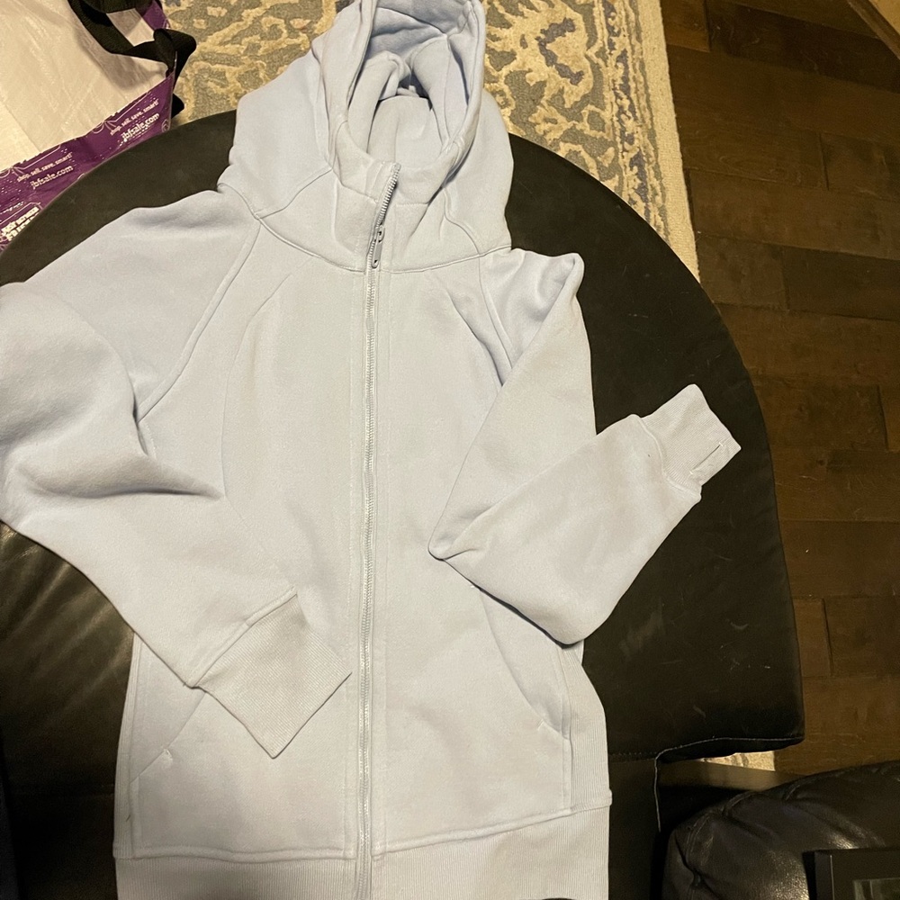 Lululemon Light Blue scuba Zip-Up Hoodie